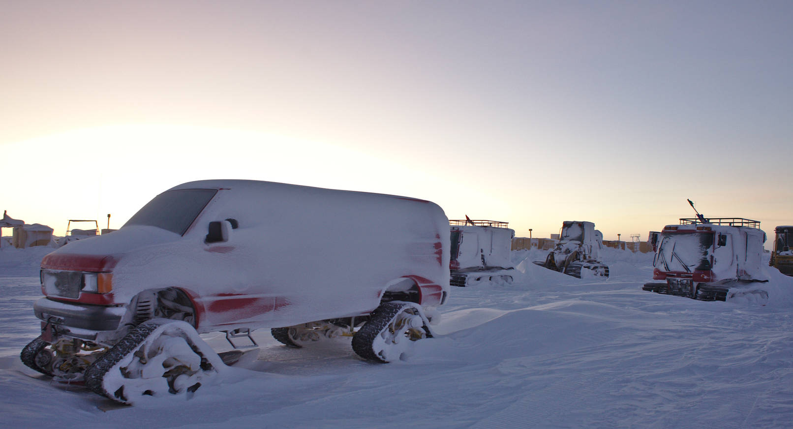 The frozen race. These vehicles were parked outside all winter and will be soon made ready for the summer.