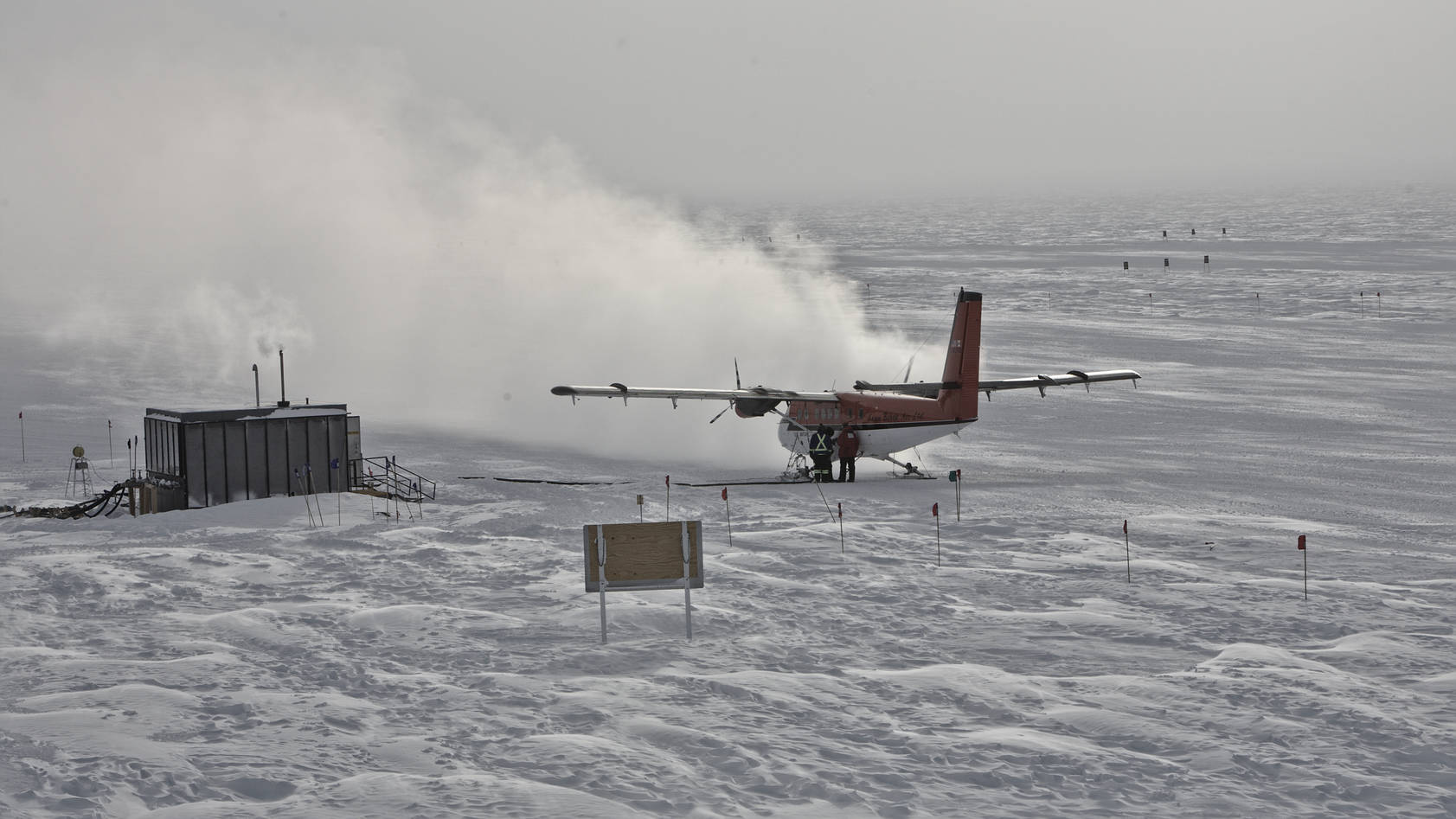 Two days later - Twin Otter fueling