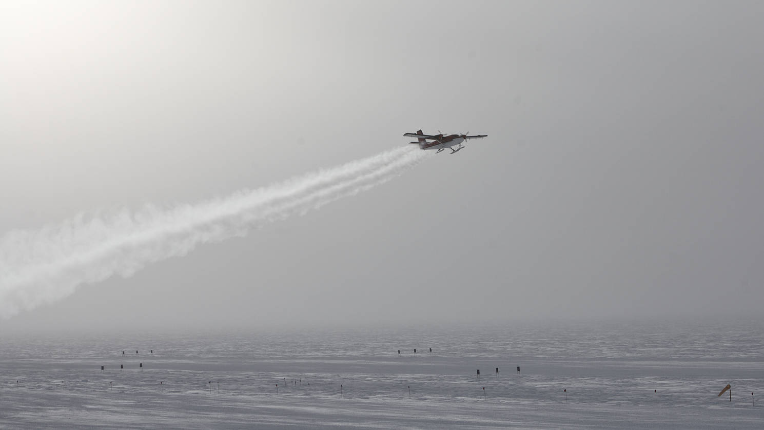 Two days later - Twin Otter departing for McMurdo