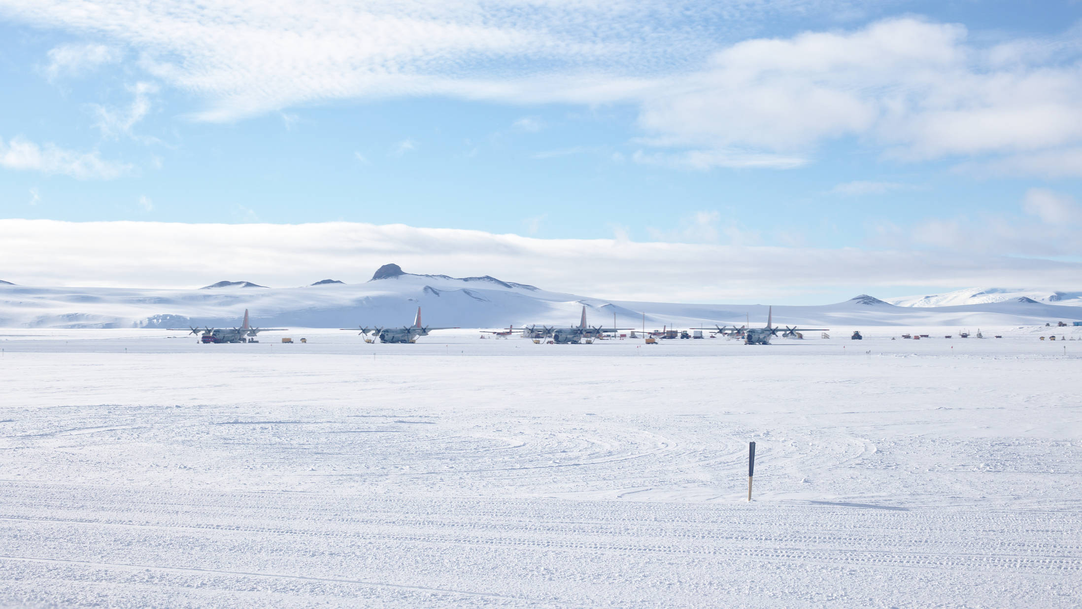 Willy field - snow runway for Hercules, Basler, and Twin Otter.