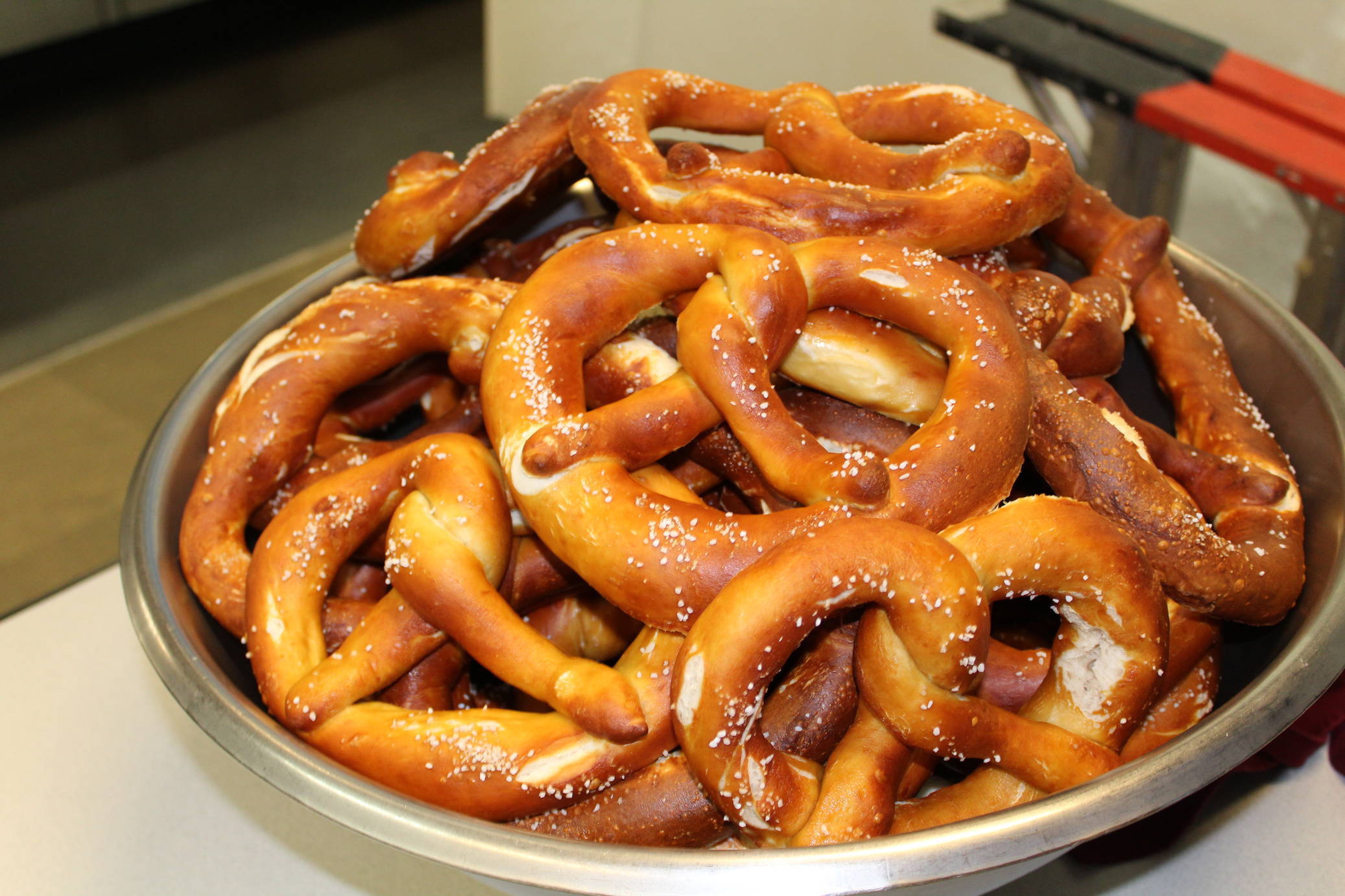 Home-made giant Brezen (Photo: Stephanie Olcott