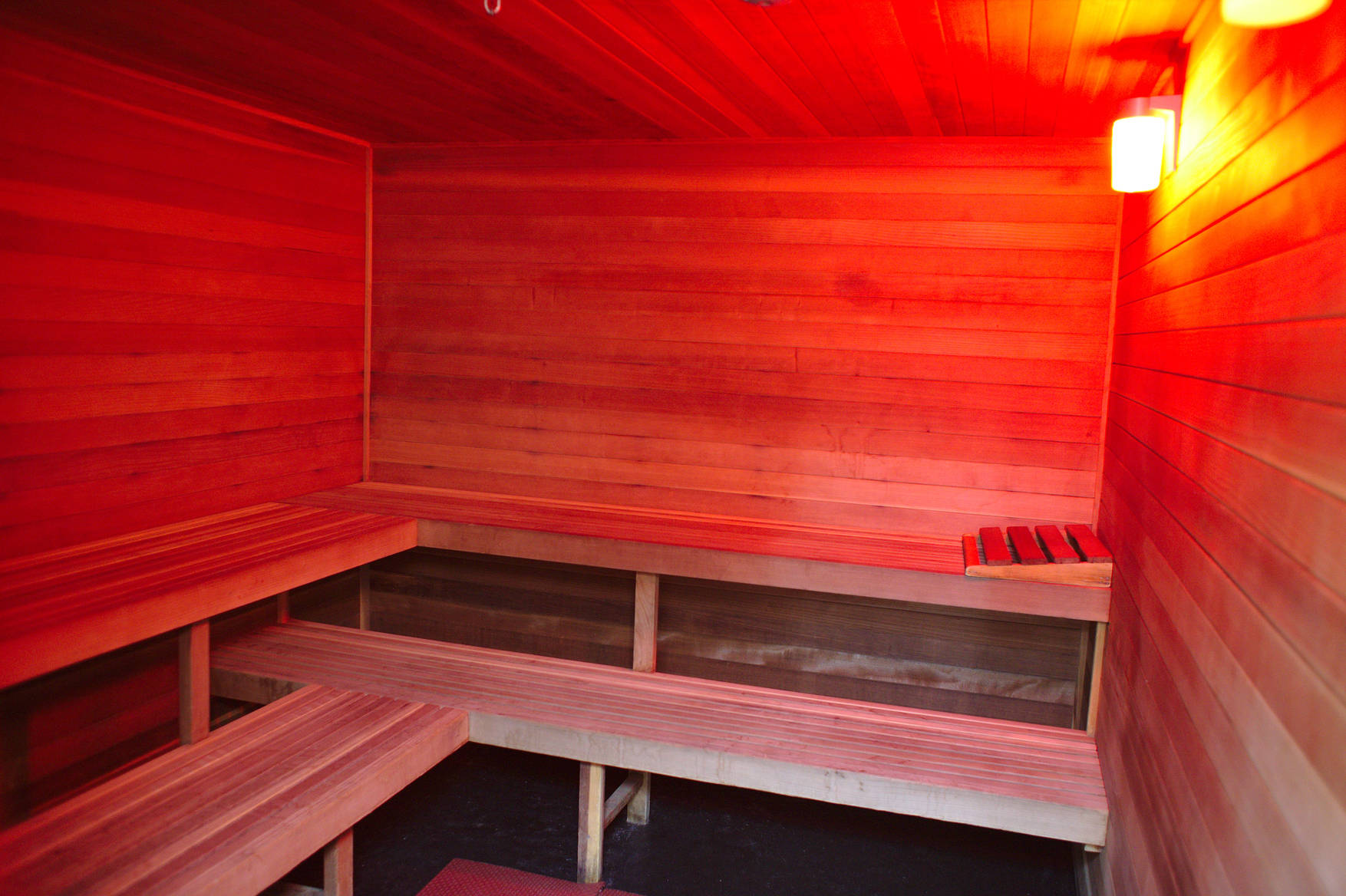 The warm and cozy south pole sauna.